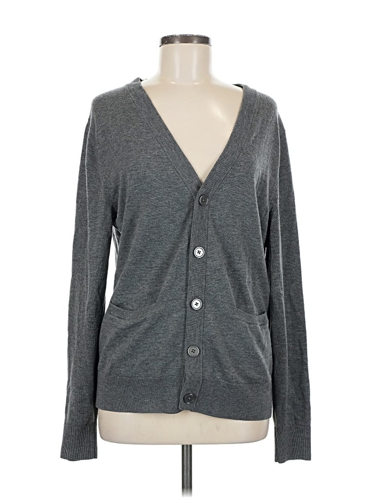 Pre-owned Merona Cardigan Sweater In Gray