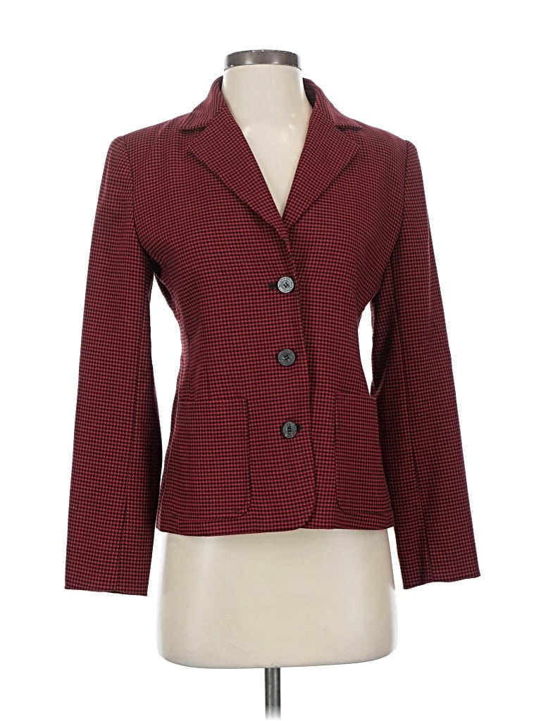 Pre-owned Michael Michael Kors Blazer Jacket In Burgundy