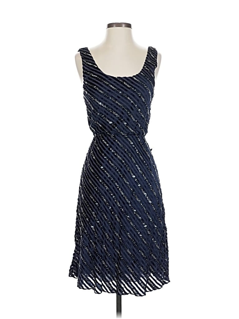 Pre-owned Alice And Olivia Alice + Olivia Cocktail Dress In Blue