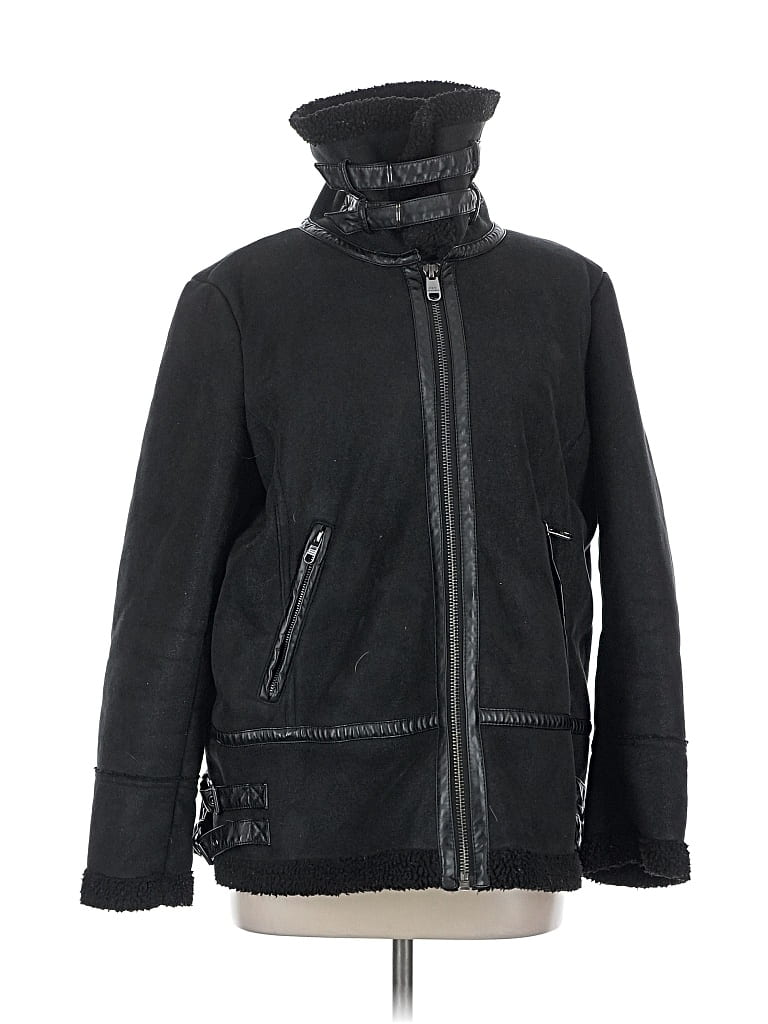 Pre-owned Steve Madden Jacket In Black
