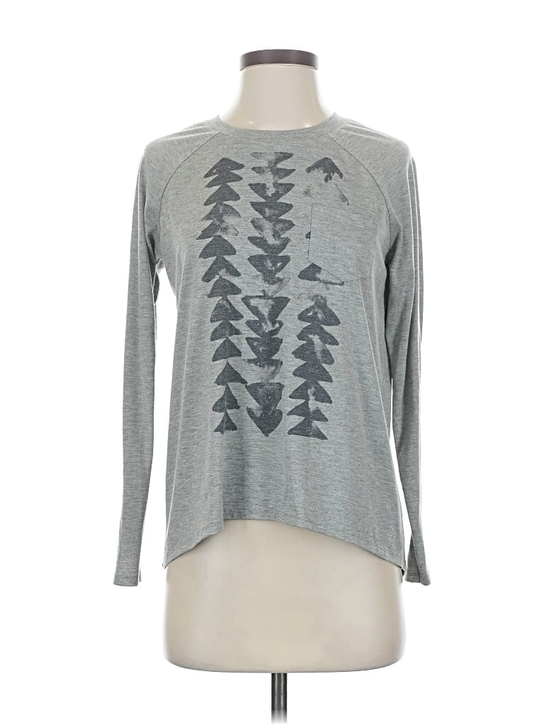 Pre-owned Rip Curl Long Sleeve T-shirt In Gray