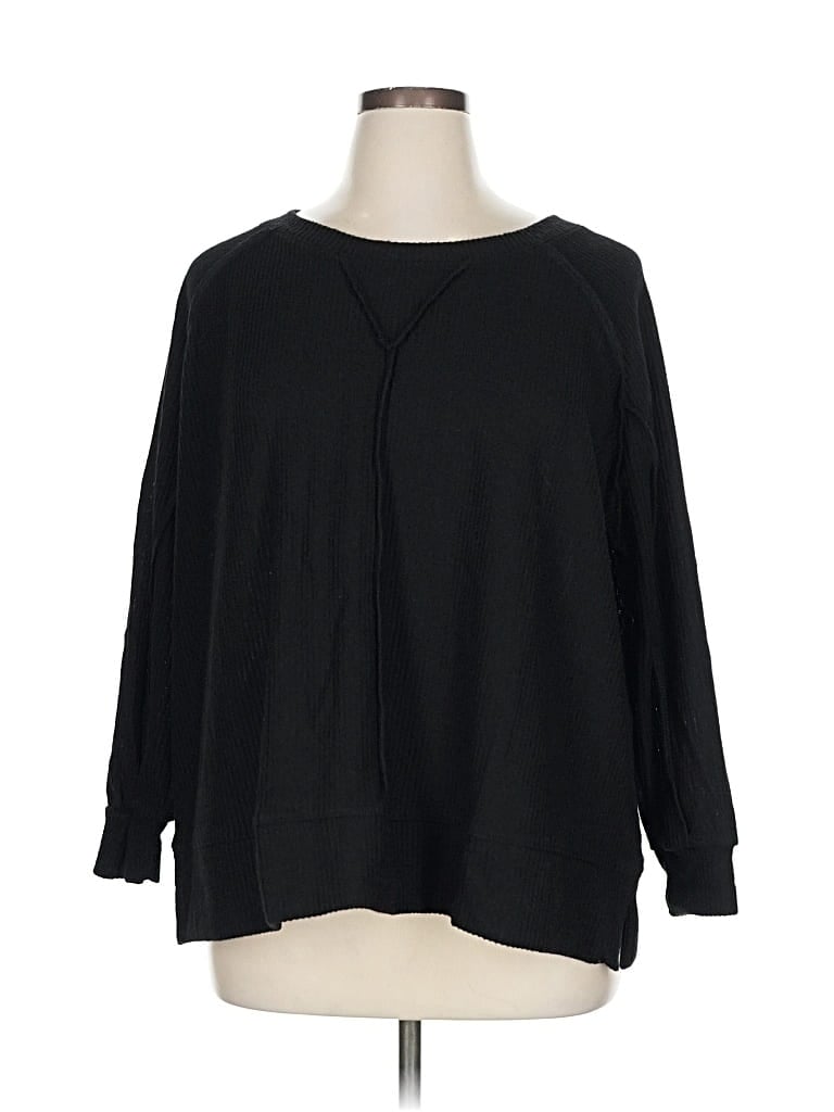 Pre-owned Andree By Unit Pullover Sweater In Black