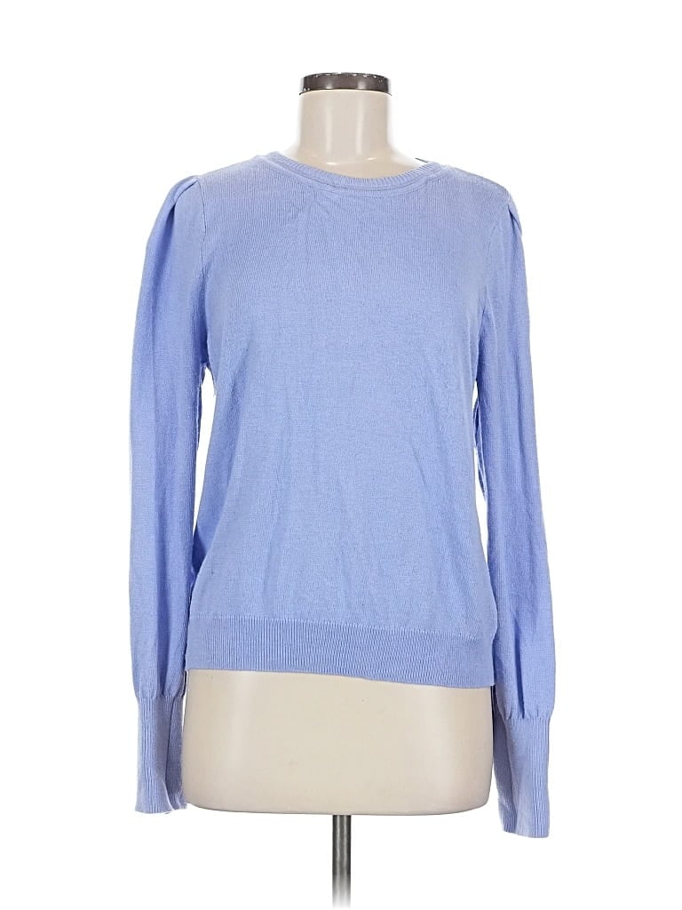 Pre-owned Nic + Zoe Pullover Sweater In Blue