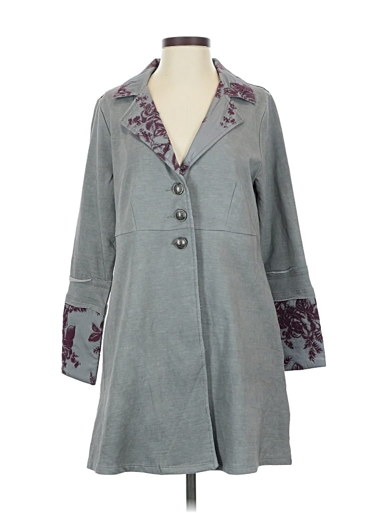 Pre-owned Soft Surroundings Coat In Gray