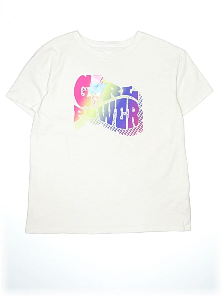 Pre-owned Athletic Works Kids' Short Sleeve T-shirt In White