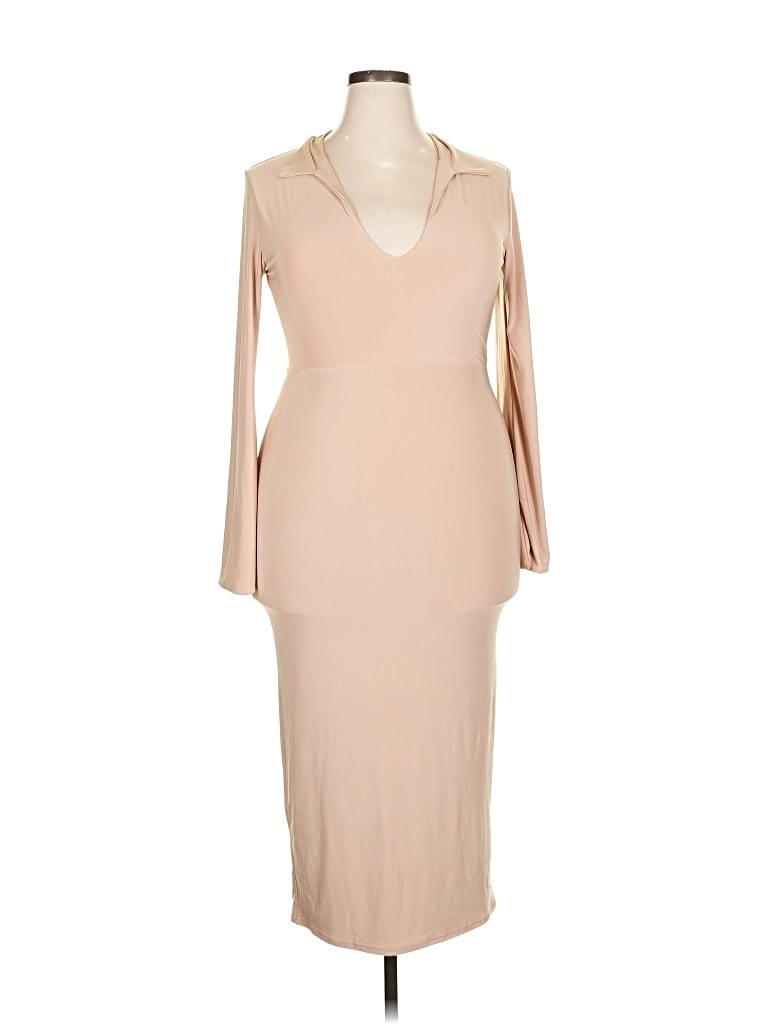 Pre-owned Public Desire Cocktail Dress In Brown