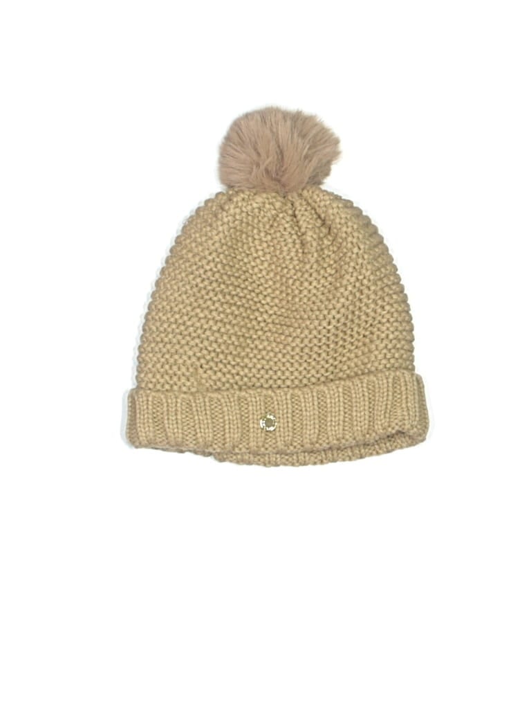 Pre-owned Katie Loxton Beanie Hat In Brown