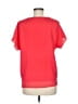 DKNY 100% Polyester Red Short Sleeve Blouse Size M - photo 2
