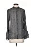 MICHAEL Michael Kors 100% Polyester Polka Dots Gray Long Sleeve Blouse Size S - photo 1