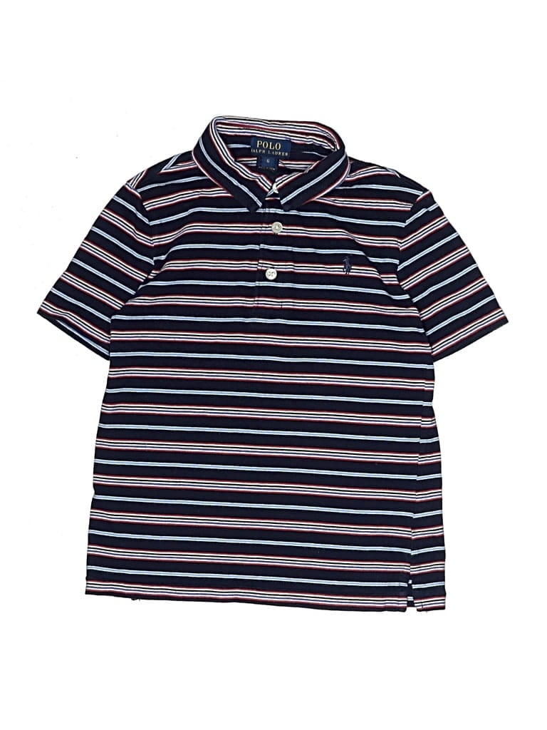 Pre-owned Polo By Ralph Lauren Kids' Short Sleeve Polo In Blue