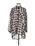 Torrid 100% Polyester Plaid Black Long Sleeve Blouse Size Med Plus (00) - photo 1