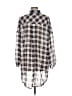 Torrid 100% Polyester Plaid Black Long Sleeve Blouse Size Med Plus (00) - photo 2