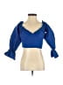 Zara Blue 3/4 Sleeve Blouse Size XS - photo 1