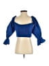 Zara Blue 3/4 Sleeve Blouse Size XS - photo 2