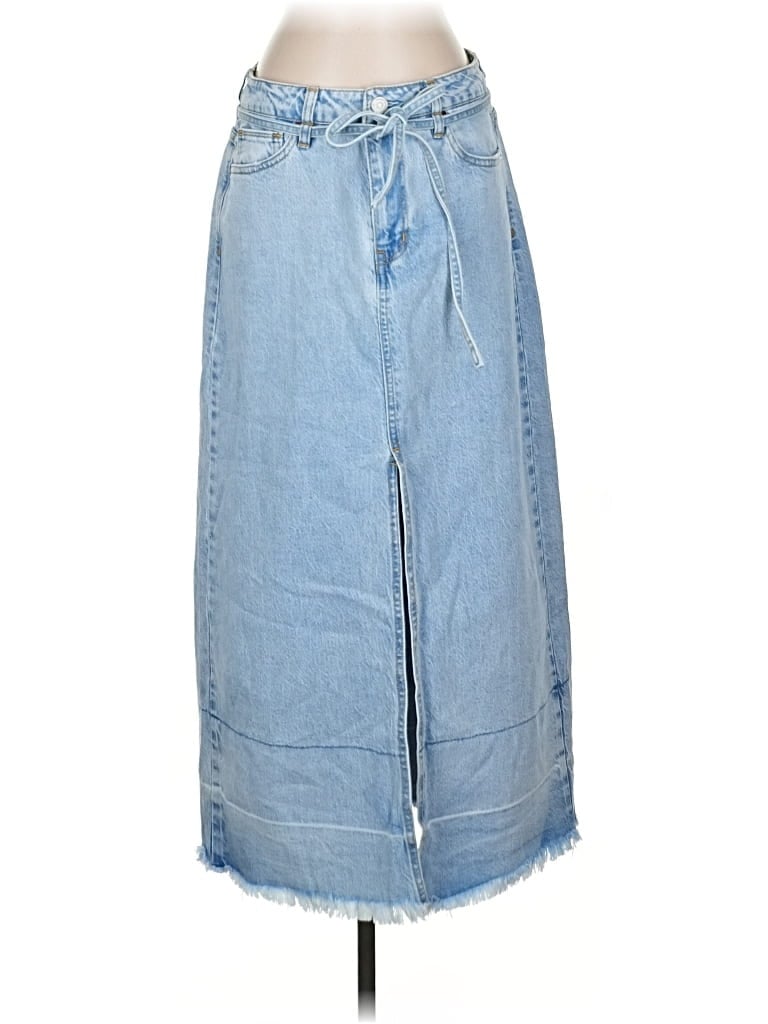 Pre-owned Habitual Denim Skirt In Blue