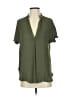 Reset 100% Polyester Green Short Sleeve Blouse Size S - photo 1