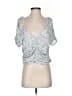 Slate & Willow 100% Rayon Blue Short Sleeve Top Size S - photo 1