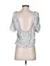 Slate & Willow 100% Rayon Blue Short Sleeve Top Size S - photo 2