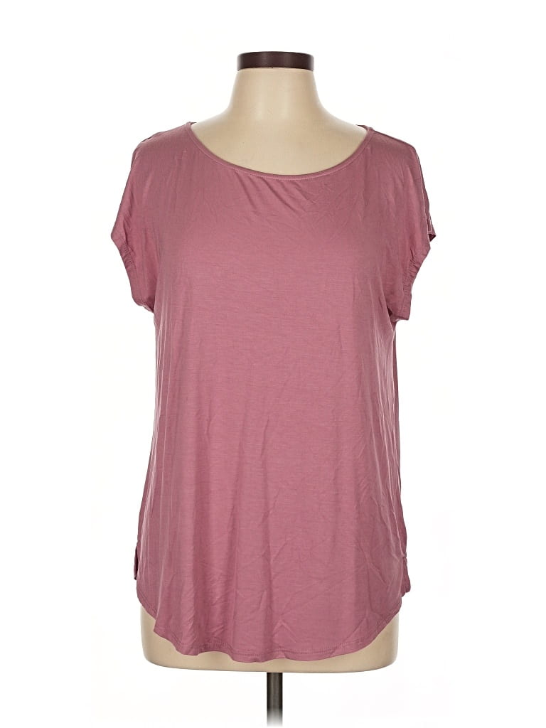 Pre-owned Green Envelope Short Sleeve T-shirt In Pink