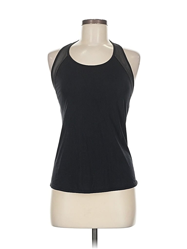 Pre-owned Lululemon Athletica Tank Top Black Halter Neckline Tops