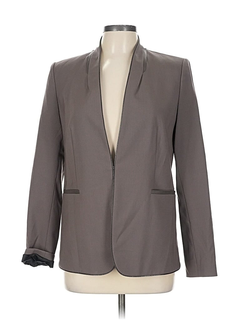 Pre-owned Elie Tahari Wool Blazer Jacket In Gray