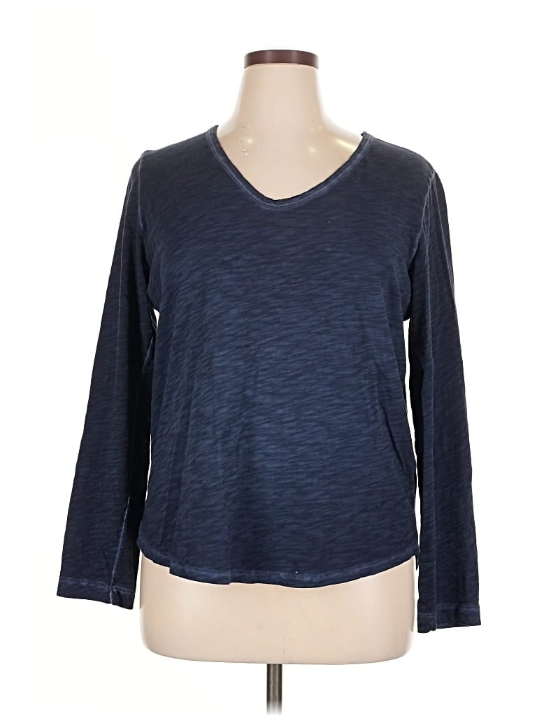 Pre-owned Elliott Lauren 3/4 Sleeve T-shirt In Blue