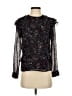 Reiss 100% Viscose Black Long Sleeve Blouse Size 2 - photo 1