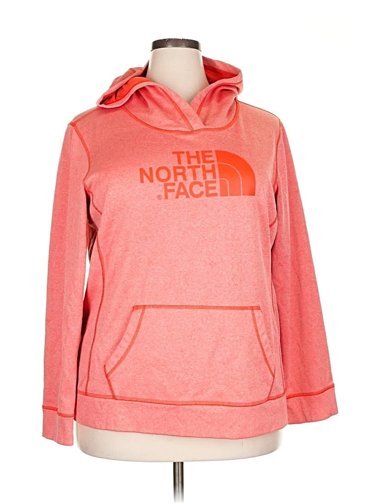 Pre-owned The North Face Pullover Hoodie In Red