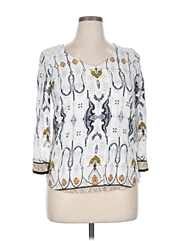 Figueroa & Flower 3/4 Sleeve Blouse (view 1)