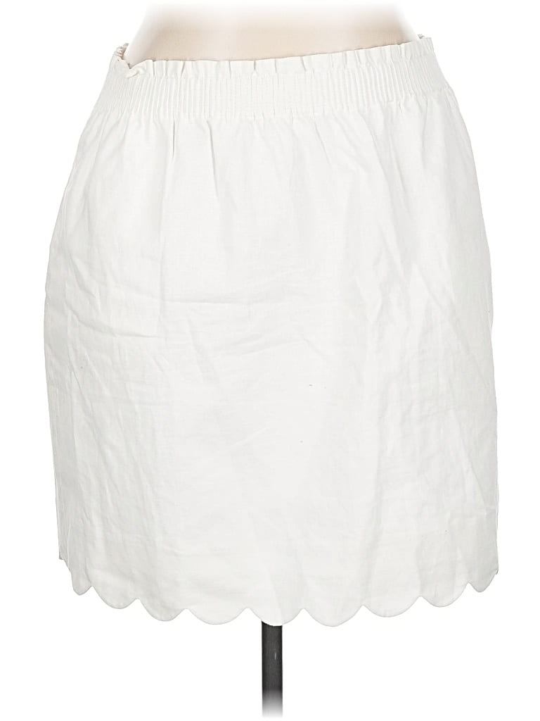 Pre-owned J.crew Factory Store Casual Skirt In White