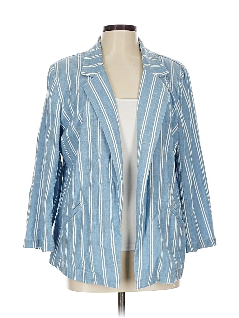 Pre-owned Chico's Cardigan Sweater In Blue