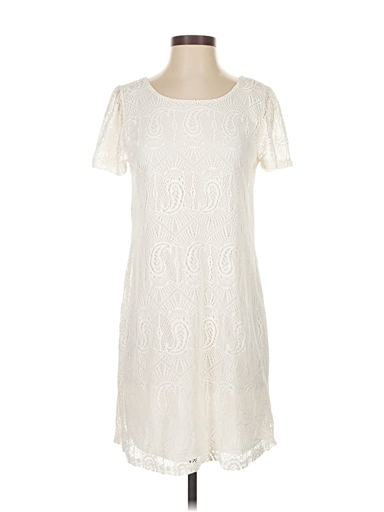 Pre-owned Jun & Ivy Casual Dress In White
