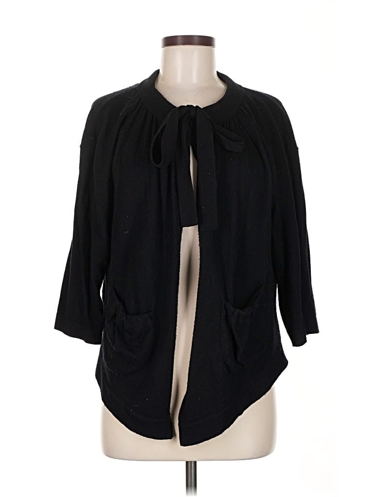Pre-owned Bcbgmaxazria Cardigan Sweater In Black