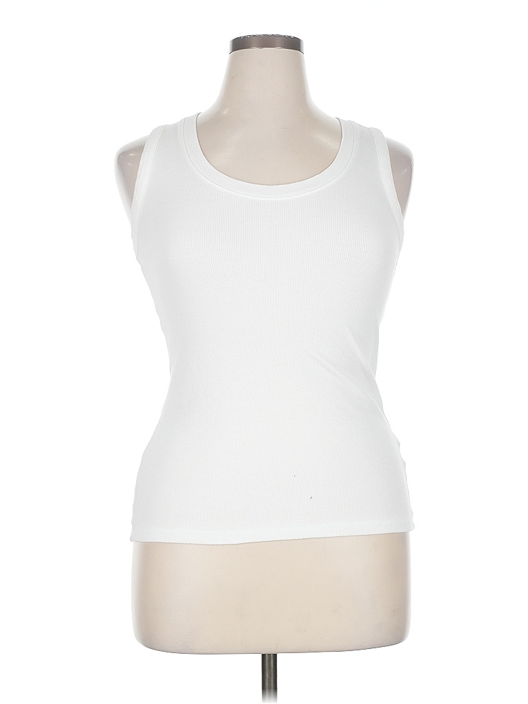 Pre-owned Maurices Sleeveless T-shirt In White
