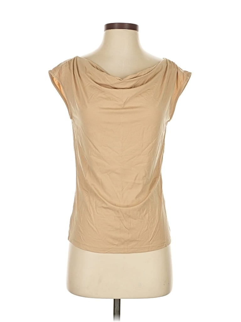 Pre-owned Ann Taylor Sleeveless Blouse In Brown