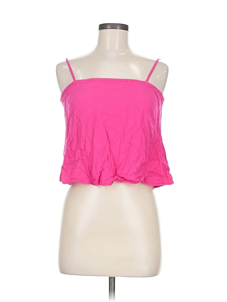 Pre-owned Lulus Sleeveless Top Pink Strapless Neckline Tops