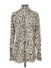 A.L.C. 100% Silk Animal Print Ivory Blouse Size 4 - photo 2