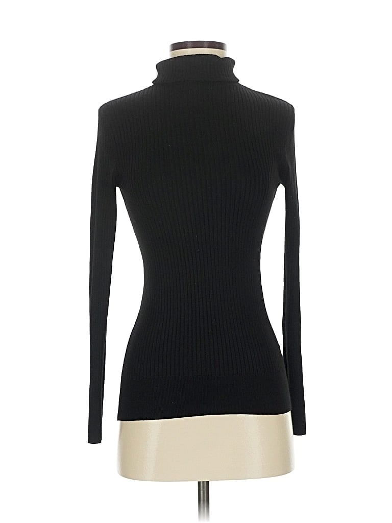 Pre-owned Time And Tru Turtleneck Sweater In Black