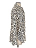 A.L.C. 100% Silk Animal Print Ivory Blouse Size 4 - photo 4