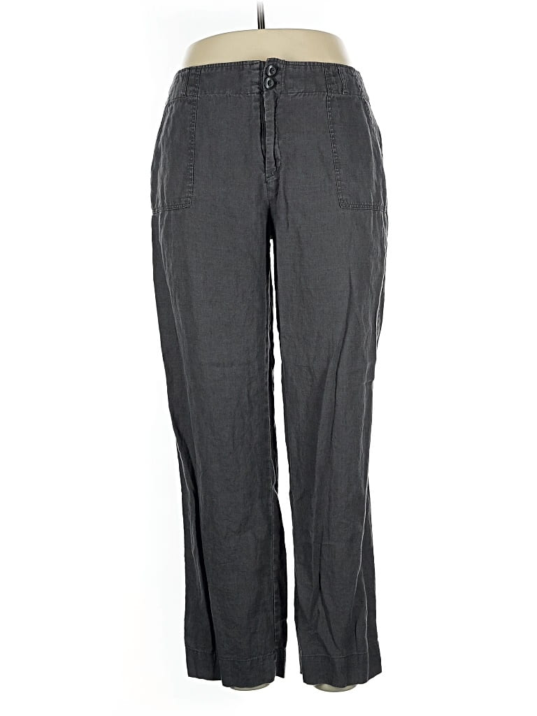 Pre-owned Tahari Linen Pants In Gray