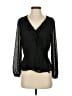 Banana Republic 100% Polyester Black Long Sleeve Blouse Size XS - photo 1