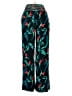 Aqua 100% Rayon Tropical Teal Casual Pants Size S - photo 2