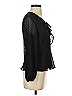 Banana Republic 100% Polyester Black Long Sleeve Blouse Size XS - photo 4