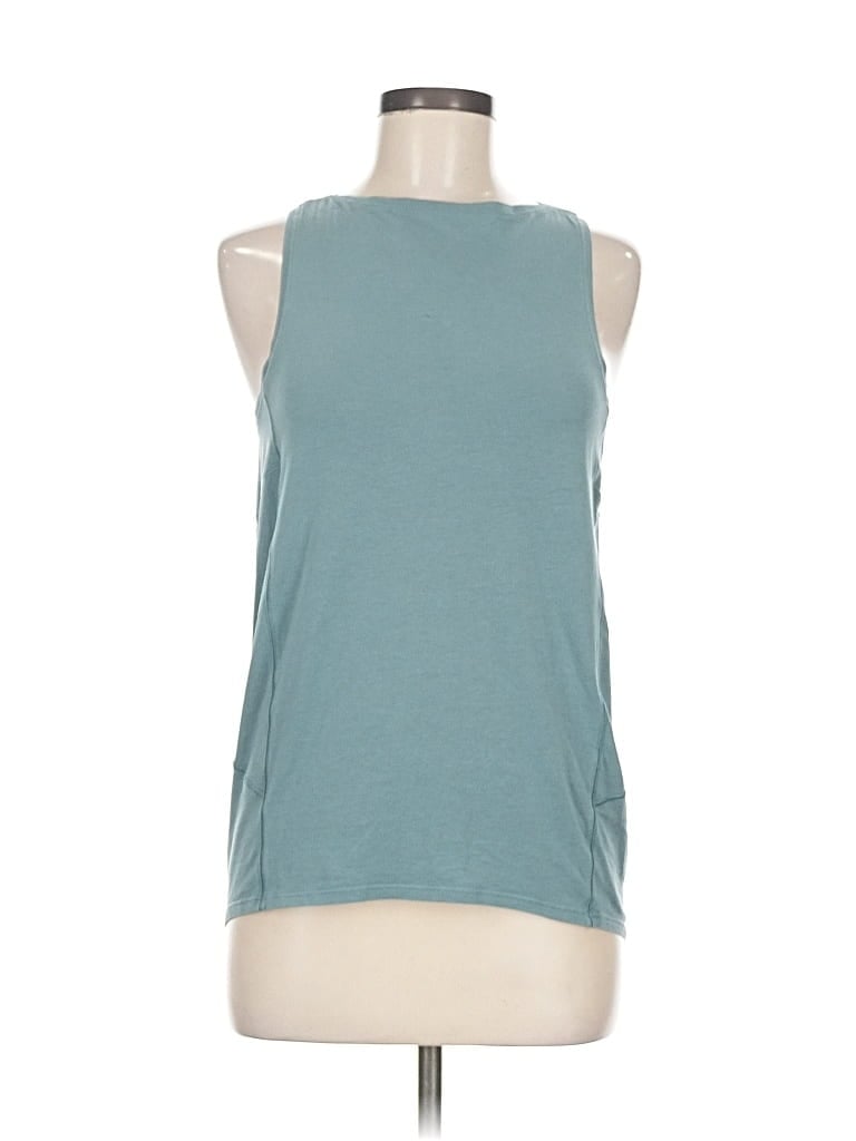 Pre-owned Lululemon Athletica Sleeveless T-shirt In Blue