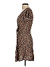 ABound 100% Rayon Animal Print Brown Casual Dress Size XXS - photo 5