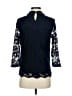 Attesa Maternity Blue 3/4 Sleeve Top Size S - photo 2