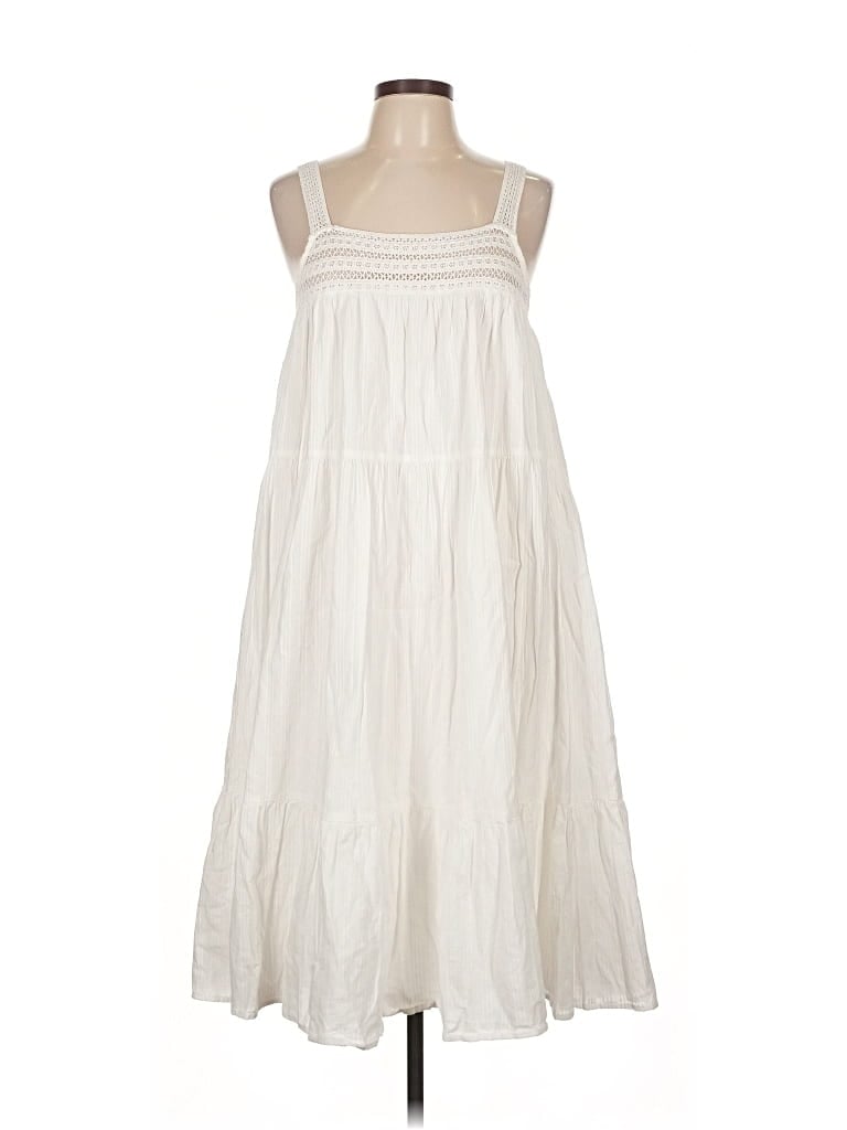 Pre-owned Universal Thread Casual Dress In White