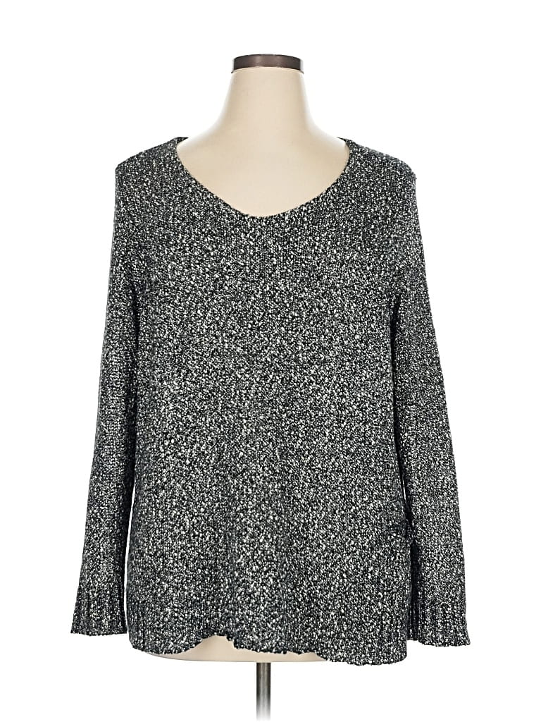 Pre-owned Eileen Fisher Pullover Sweater In Gray