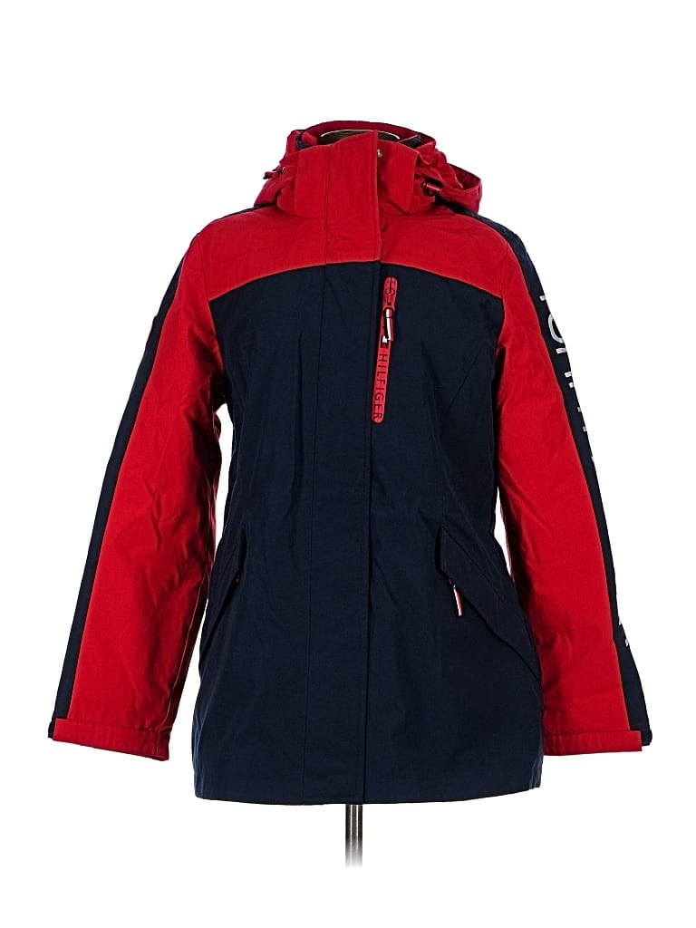 Pre-owned Tommy Hilfiger Snow Jacket In Red