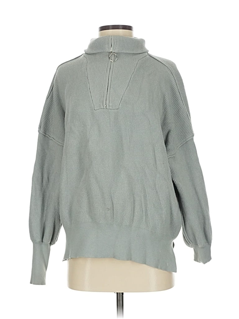 Pre-owned Unbranded Turtleneck Sweater In Gray